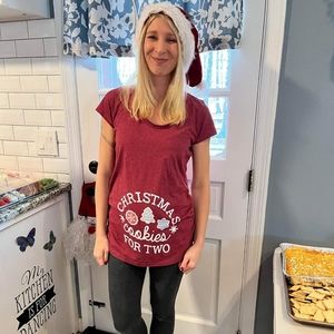 Christmas maternity shirt